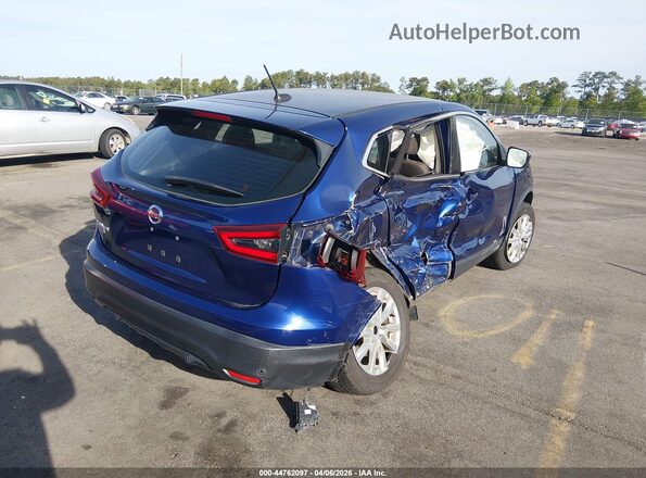JN1BJ1AV5MW301147 2021 NISSAN ROGUE Blue Задня права чверть