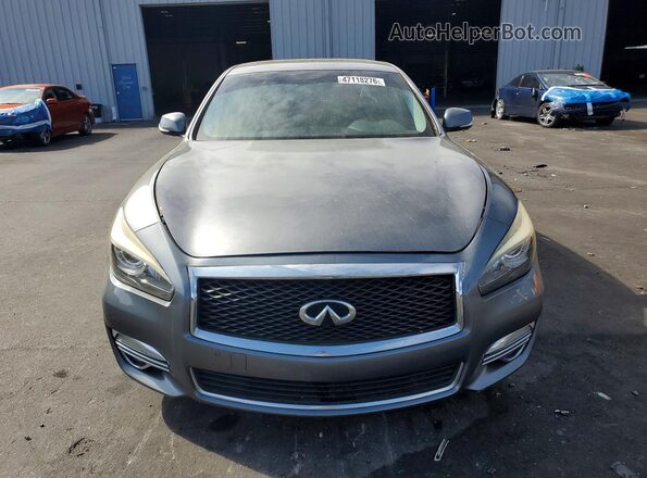JN1BY1AP2JM180212 2018 INFINITI Q70 Gray Front view