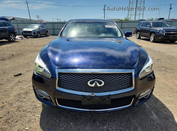 JN1BY1PR5KM725328 2019 INFINITI Q70L Blue Widok z przodu