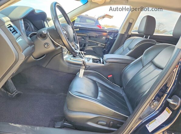 JN1BY1PR5KM725328 2019 INFINITI Q70L Blue Widok wnętrza z przodu