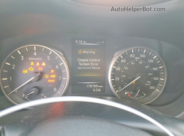 JN1CV7AP1KM110184 2019 INFINITI Q50 Белый Вид щитка приборов