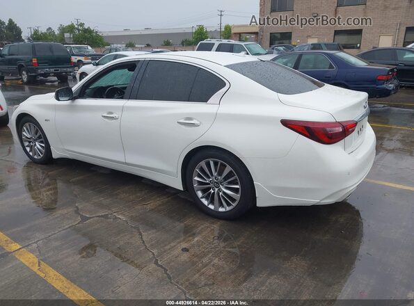 JN1CV7AP7JM240193 2018 INFINITI Q50 White უკანა მარცხენა