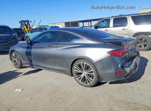 JN1CV7EKXJM200074 2018 INFINITI Q60 Charcoal Rear left