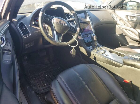 JN1CV7EKXJM200074 2018 INFINITI Q60 Charcoal Dashboard view