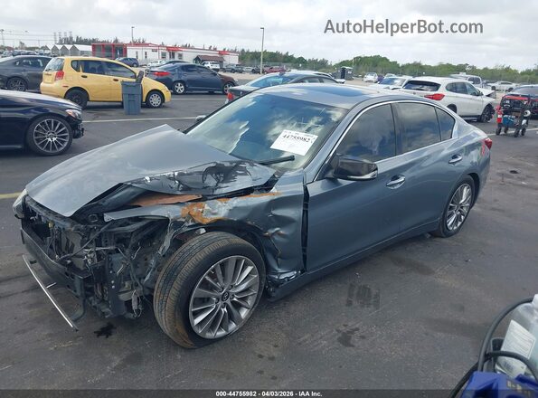 JN1EV7AP0JM366565 2018 INFINITI Q50 Light Blue Przód lewy
