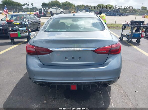 JN1EV7AP0JM366565 2018 INFINITI Q50 Light Blue 