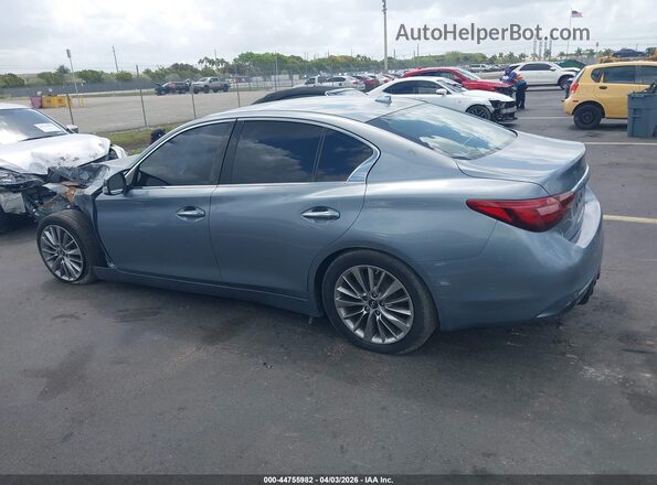 JN1EV7AP0JM366565 2018 INFINITI Q50 Light Blue Widok wnętrza 360 stopni