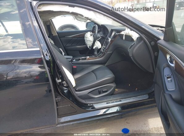 JN1EV7AP2KM514040 2019 INFINITI Q50 Black Вид салону спереду