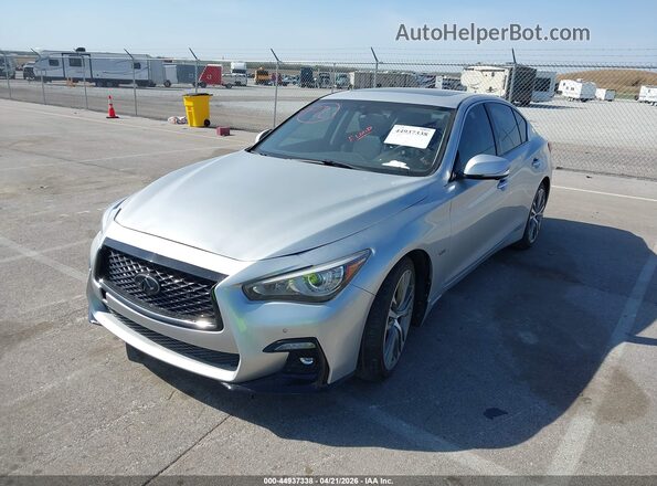 JN1EV7AP4JM358405 2018 INFINITI Q50 Серебряный Вид спереди