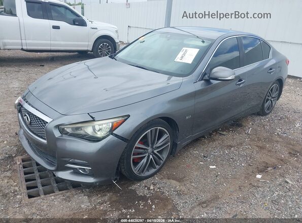 JN1EV7AP5HM742297 2017 INFINITI Q50 Серый Передняя левая четверть