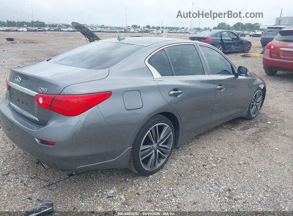 JN1EV7AP5HM742297 2017 INFINITI Q50 Серый Задняя правая четверть