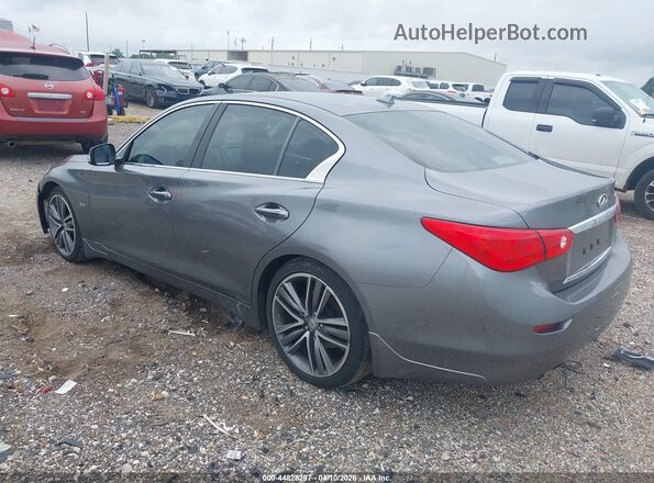 JN1EV7AP5HM742297 2017 INFINITI Q50 Серый Задняя левая четверть
