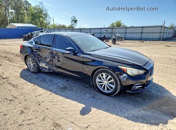 JN1EV7AP7GM304993 2016 INFINITI Q50 Black Delantero derecho