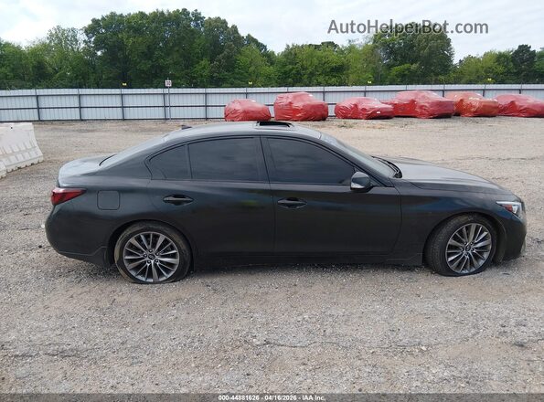 JN1EV7AP9JM359260 2018 INFINITI Q50 Черный Вид щитка приборов
