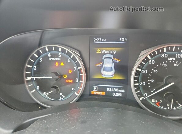 JN1EV7APXJM353676 2018 INFINITI Q50 Белый Вид щитка приборов