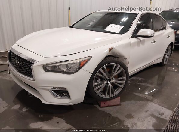 JN1EV7AR4HM831716 2017 INFINITI Q50 White Front view