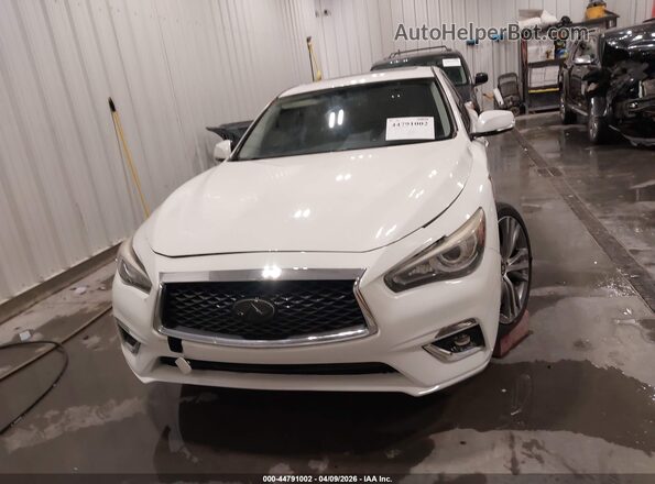 JN1EV7AR4HM831716 2017 INFINITI Q50 White Instrument cluster view
