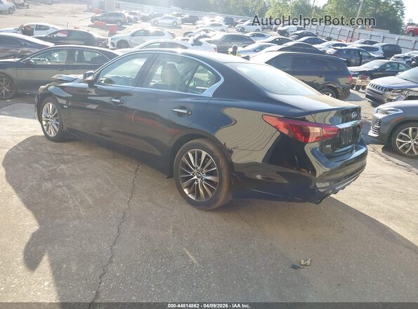 JN1EV7AR5JM433386 2018 INFINITI Q50 Black უკანა მარცხენა