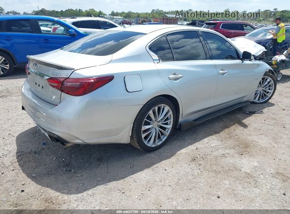JN1EV7AR6JM435406 2018 INFINITI Q50 Silver Rear right