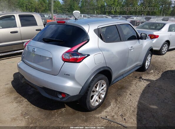 JN8AF5MV7HT751827 2017 NISSAN JUKE Серебряный Задняя правая четверть