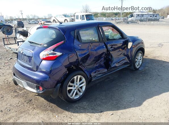 JN8AF5MV7HT754095 2017 NISSAN JUKE Blue Задня права чверть