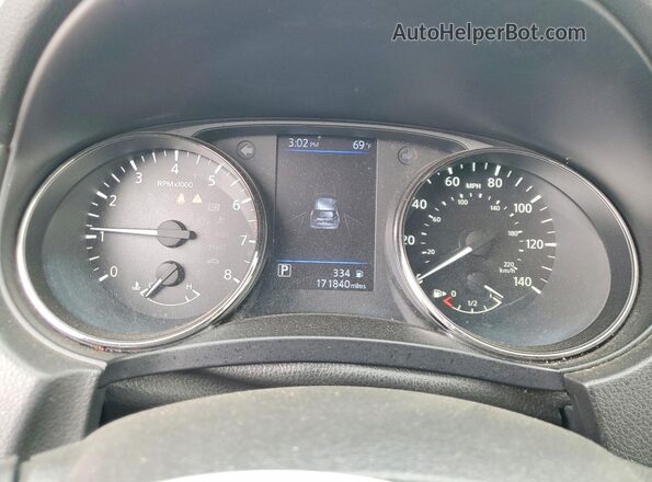 JN8AT2MV3LW102007 2020 NISSAN ROGUE Black ხელსაწყოთა პანელის ხედი