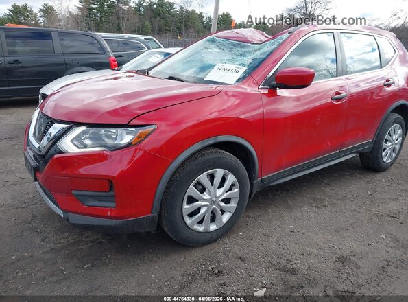 JN8AT2MV6HW276063 2017 NISSAN ROGUE Red Առջևի ձախ երեք քառորդ տեսարան