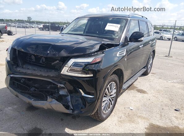 JN8AY2AC1N9160431 2022 NISSAN ARMADA Black Передня ліва чверть