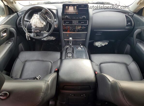 JN8AY2AC2M9145659 2021 NISSAN ARMADA Silver Вид панелі приладів