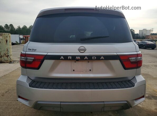 JN8AY2AC2M9145659 2021 NISSAN ARMADA Silver Вид ззаду