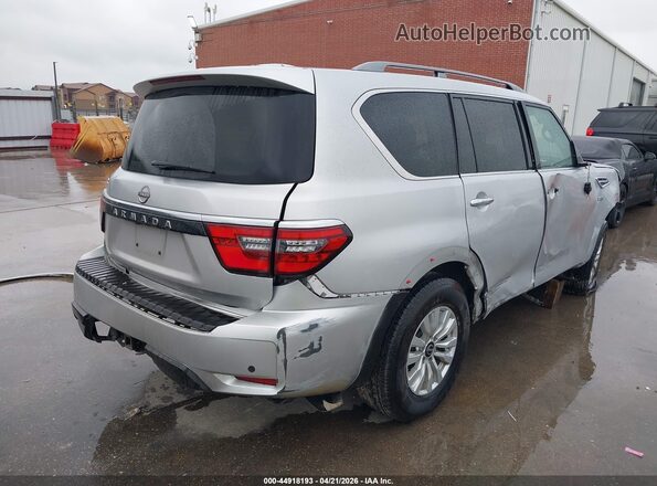 JN8AY2AC7M9146192 2021 NISSAN ARMADA Silver Tył prawy