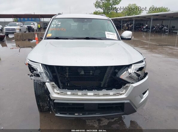 JN8AY2AC7M9146192 2021 NISSAN ARMADA Silver Widok wnętrza z tyłu