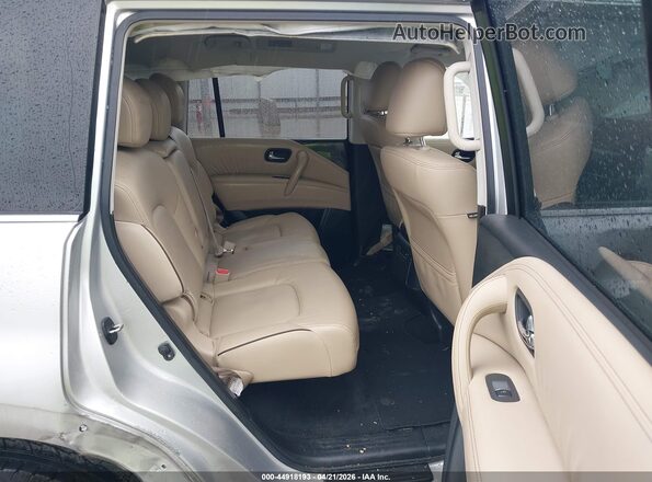 JN8AY2AC7M9146192 2021 NISSAN ARMADA Silver Widok naklejki z numerem VIN