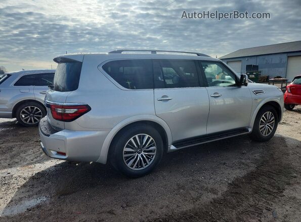 JN8AY2BBXM9791960 2021 NISSAN ARMADA Silver Tył prawy