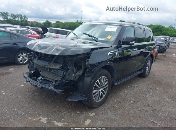 JN8AY2BC9P9182436 2023 NISSAN ARMADA Black Vista tres cuartos delantera izquierda