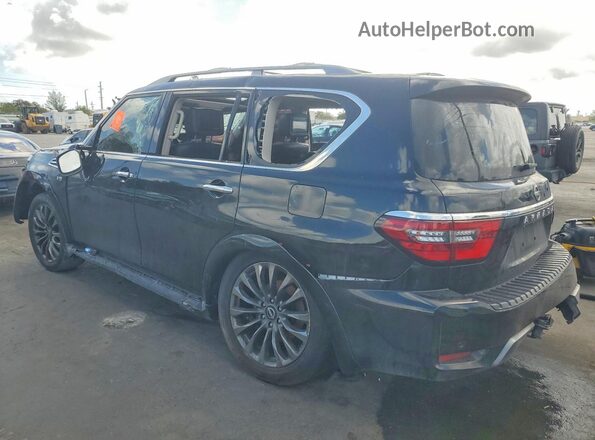JN8AY2DA2N9392093 2022 NISSAN ARMADA Black უკანა მარცხენა