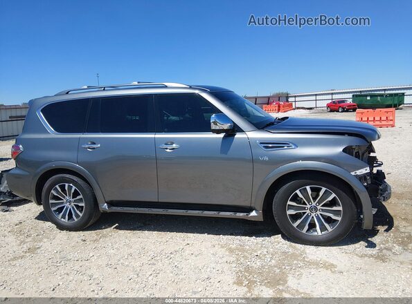 JN8AY2ND5L9110163 2020 NISSAN ARMADA Gray Սալոնի 360 աստիճան տեսք