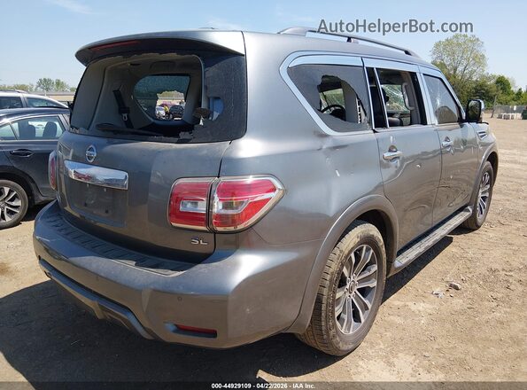JN8AY2ND9L9107623 2020 NISSAN ARMADA Серый Задняя правая четверть