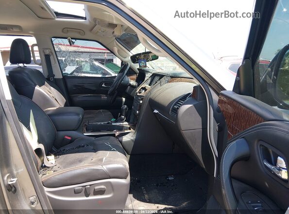 JN8AY2ND9L9107623 2020 NISSAN ARMADA Серый Вид салона спереди