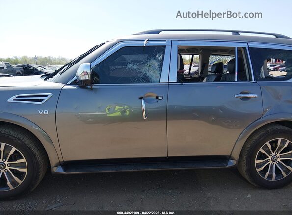 JN8AY2ND9L9107623 2020 NISSAN ARMADA Серый Панорамный вид салона 360°