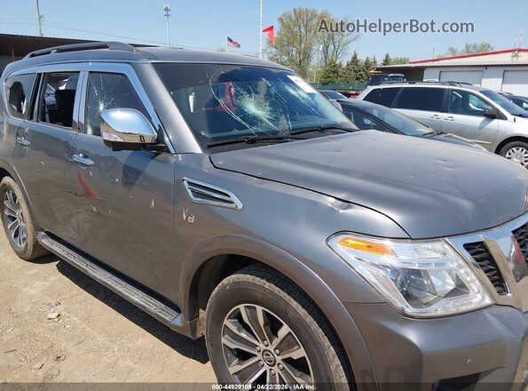 JN8AY2ND9L9107623 2020 NISSAN ARMADA Серый Вид спереди