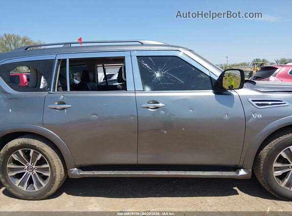 JN8AY2ND9L9107623 2020 NISSAN ARMADA Серый Вид задней части салона