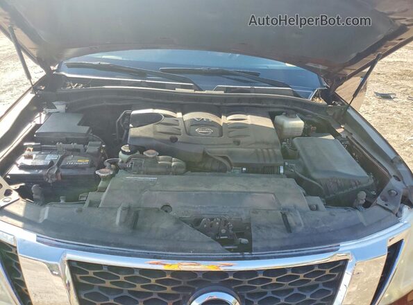 JN8AY2NE0H9703638 2017 NISSAN ARMADA Brown Engine compartment view