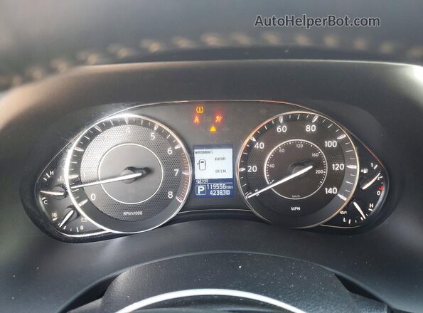 JN8AY2NE0H9703638 2017 NISSAN ARMADA Brown Instrument cluster view