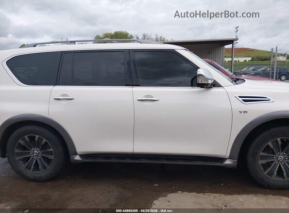 JN8AY2NE5H9702257 2017 NISSAN ARMADA White Widok wnętrza z tyłu