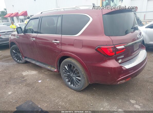 JN8AZ2AF7M9715226 2021 INFINITI QX80 Бордовый Задняя левая четверть
