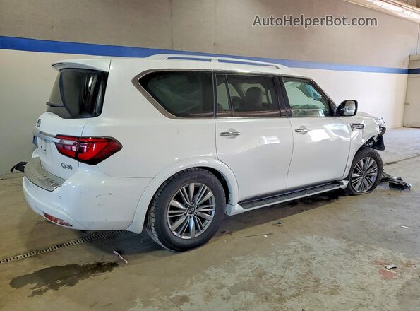 JN8AZ2AFXM9717536 2021 INFINITI QX80 White Tył prawy
