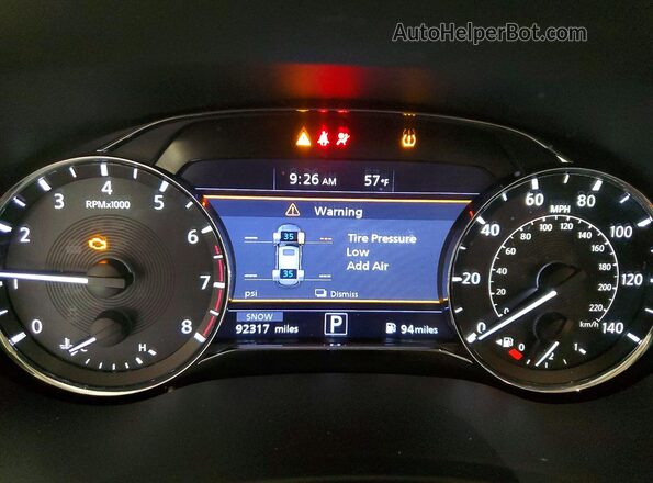 JN8AZ2AFXM9717536 2021 INFINITI QX80 White Widok zestawu wskaźników