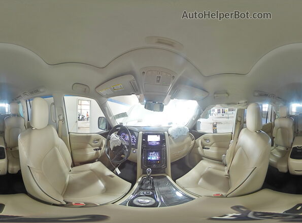 JN8AZ2AFXM9717536 2021 INFINITI QX80 White Widok wnętrza 360 stopni