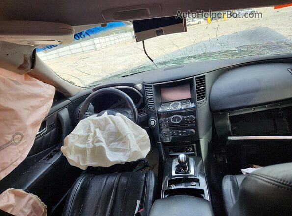 JN8CS1MU5HM140919 2017 INFINITI QX70 Gray Widok deski rozdzielczej